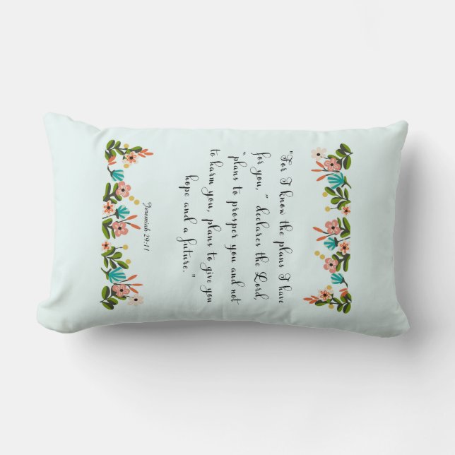Coussin Rectangle La bible d'une manière encourageante exprime l'art (Recto)