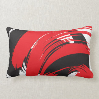 Coussin Rectangle La brosse rouge noire blanche frotte le carreau