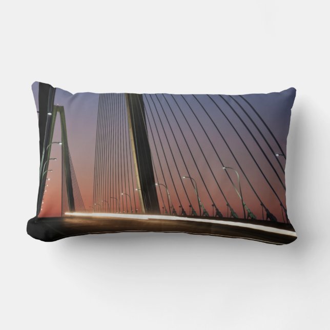 Coussin Rectangle La Caroline du Sud, pont de Jr. d'Arthur Ravenel (Recto)