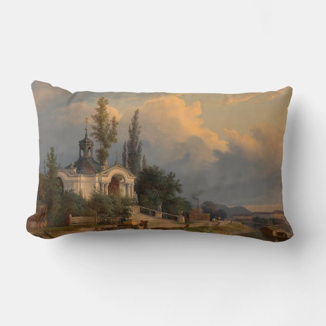 Coussin Rectangle La chapelle Johannes Nepomuk sur le Schanzel (Recto)