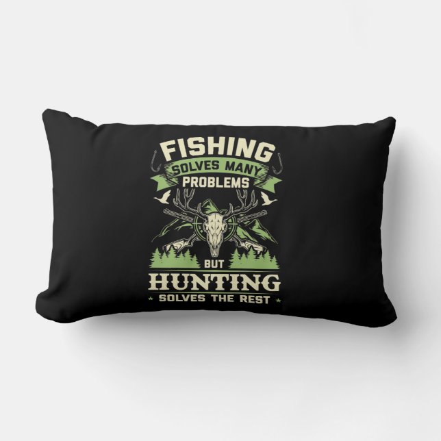 Coussin Rectangle La Chasse Résoudre De Nombreux Problèmes Dans Ma V (Recto)