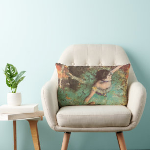 Coussin Rectangle La danseuse verte par Edgar Degas, Ballet Vintage