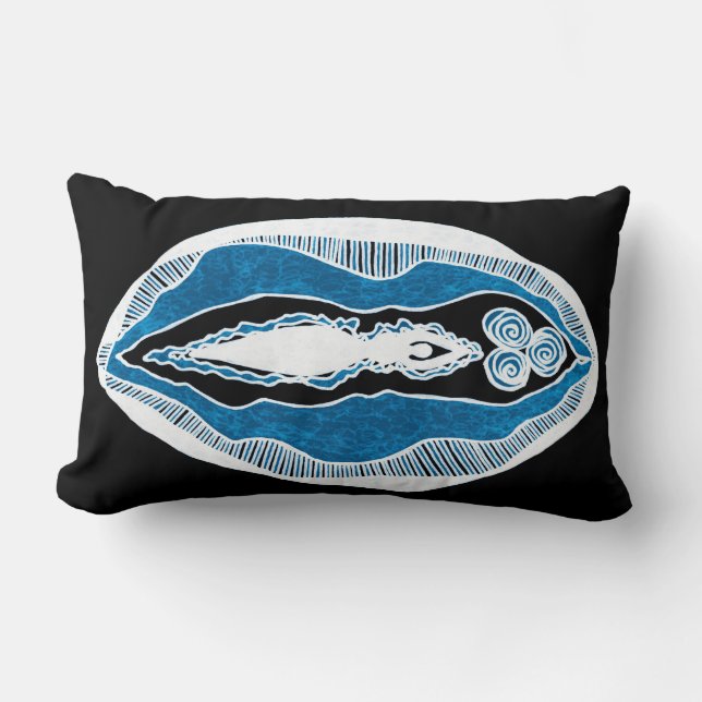 Coussin Rectangle La déesse de Cerridwen Yoni (Recto)