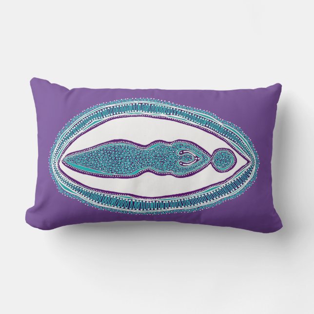 Coussin Rectangle La déesse de Gaia Yoni (Recto)