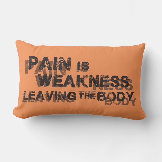 Coussin Rectangle La Douleur Est Faible Quittant Le Corps (Recto)