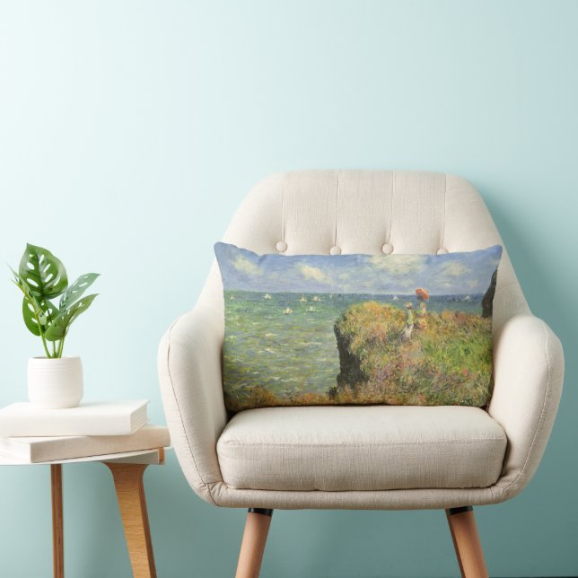 Coussin Rectangle La falaise à Pourville de Claude Monet (Chaise)