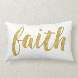 Coussin Rectangle La Foi Moderne Dans La Décoration Or