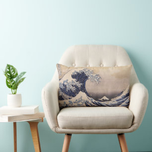 Coussin Rectangle La Grande Vague au large de Kanagawa par Hokusai