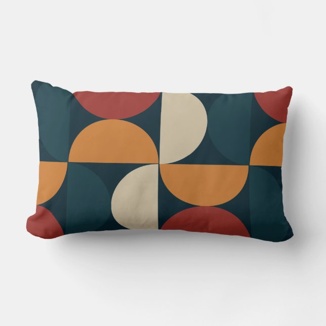 Coussin Rectangle La luciole de cuivre moderne du milieu du siècle (Recto)