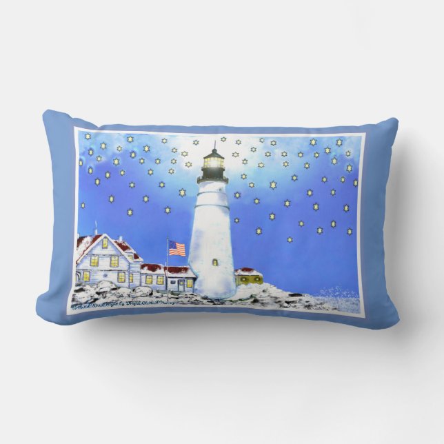 COUSSIN RECTANGLE LA LUMIÈRE PRINCIPALE DE PORTLAND "VOUS NE MARCHEZ (Recto)