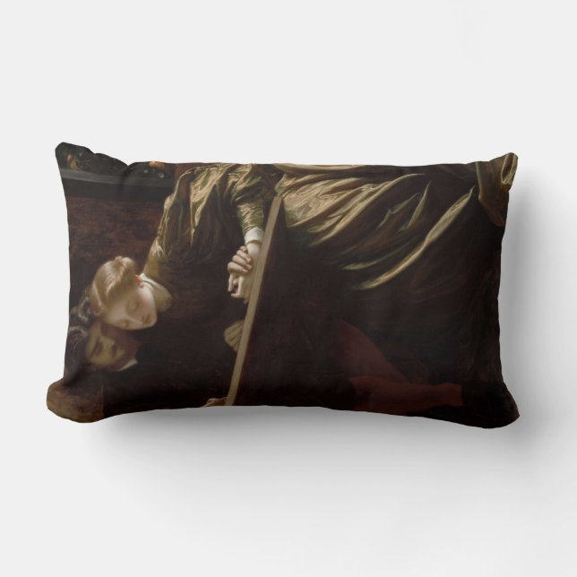 Coussin Rectangle La Lune de miel du peintre (de Frederic Leighton) (Recto)