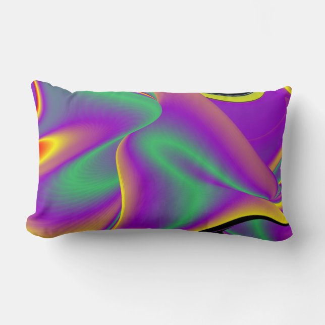 Coussin Rectangle La magie des couleurs Abstrait Rainbowart 3D (Recto)