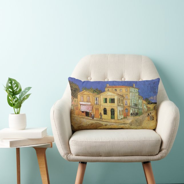 Coussin Rectangle La maison de Vincent à Arles par Vincent van Gogh (Chaise)