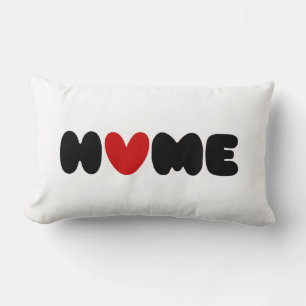 Coussin Rectangle La maison est où est le cœur