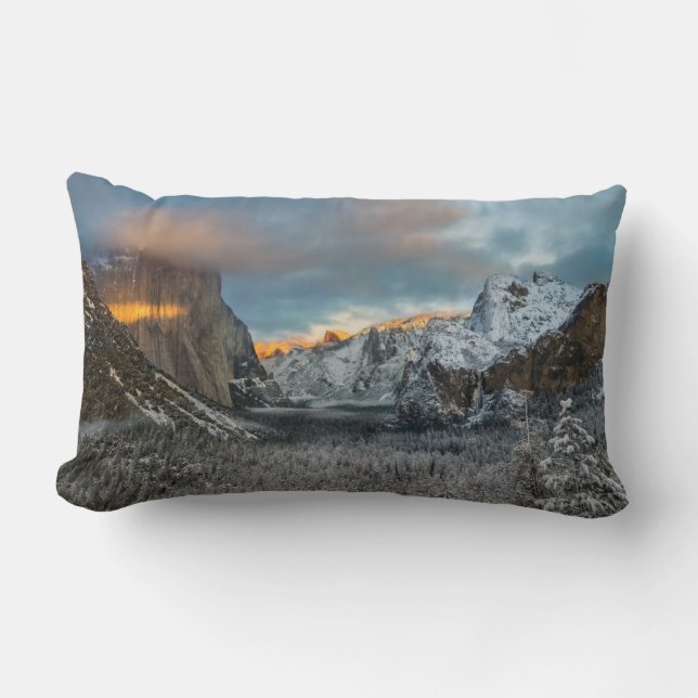 Coussin Rectangle La marque de l'hiver (Recto)