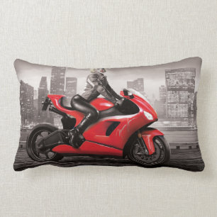 Coussin Rectangle La moto de Marilyn
