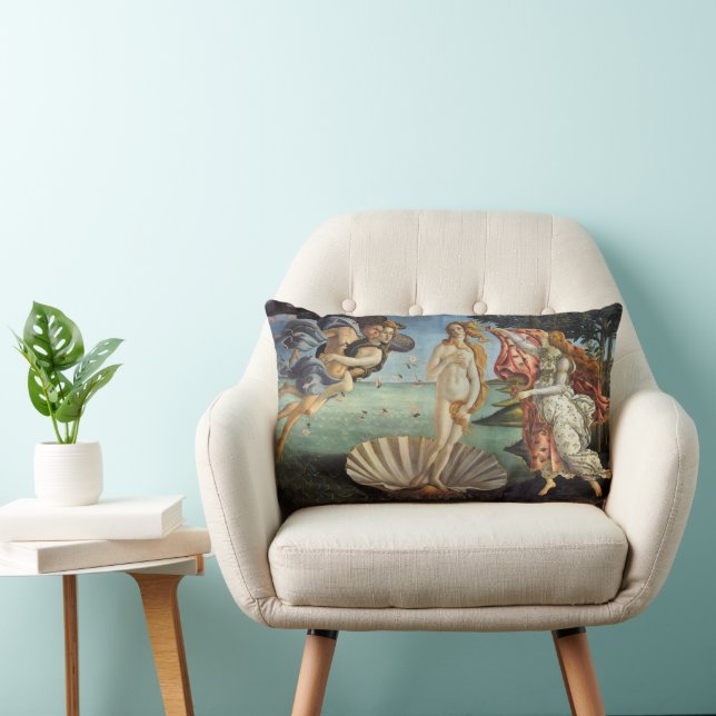 Coussin Rectangle La Naissance de Vénus par Sandro Botticelli (Chaise)