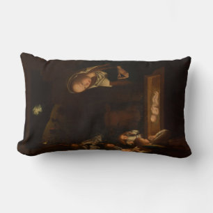 Coussin Rectangle La Nativité à la Nuit (Naissance de Jésus, Noël)