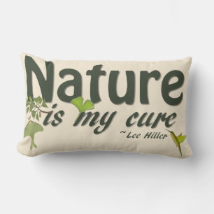 Coussin Rectangle La Nature Est Mon Citation Cure Jeu D'Oreiller