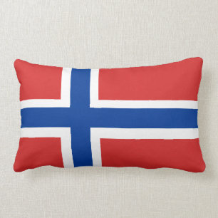 Coussin Rectangle La Norvège/l'accent norvégien drapeau de Norge