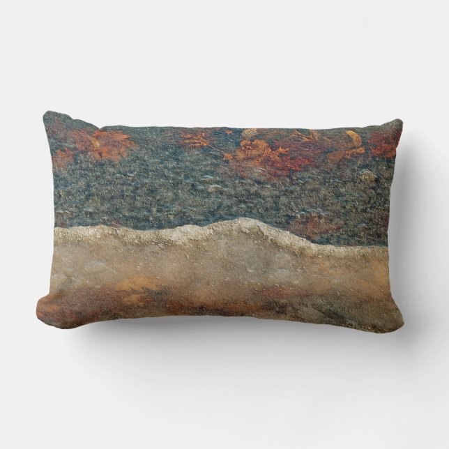 Coussin Rectangle La photographie de glace abstraite The Thaw (Recto)