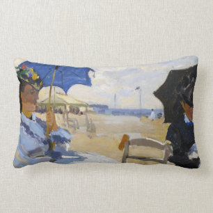 Coussin Rectangle La plage chez Trouville Claude Monet