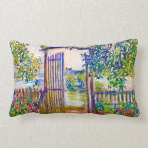 Coussin Rectangle La porte de jardin chez Vetheuil Claude Monet