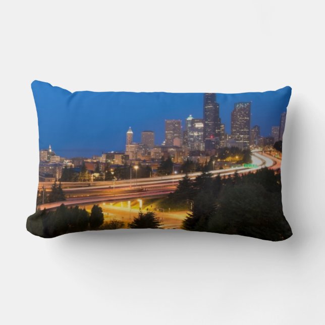 Coussin Rectangle La route vers Seattle (Recto)