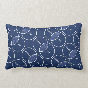 Coussin Rectangle La Science/diagramme Venn d'art