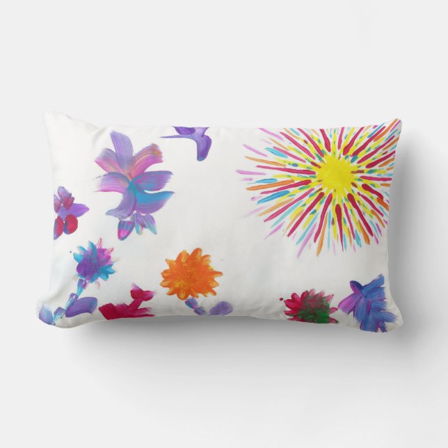 Coussin Rectangle La sucrerie arrose l'artiste d'autisme (Recto)
