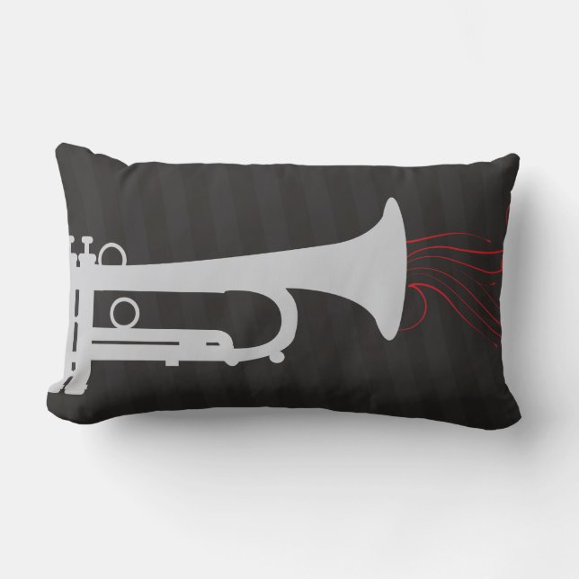 Coussin Rectangle la trompette retentit douce (Recto)