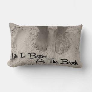 Coussin Rectangle La Vie Est Mieux À La Plage
