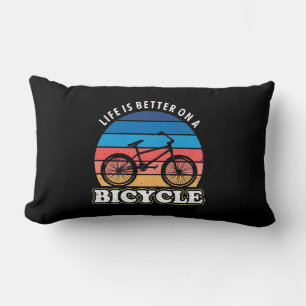 Coussin Rectangle La Vie Est Mieux À Vélo