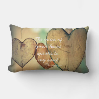Coussin Rectangle La Voix De Votre Coeur Citation