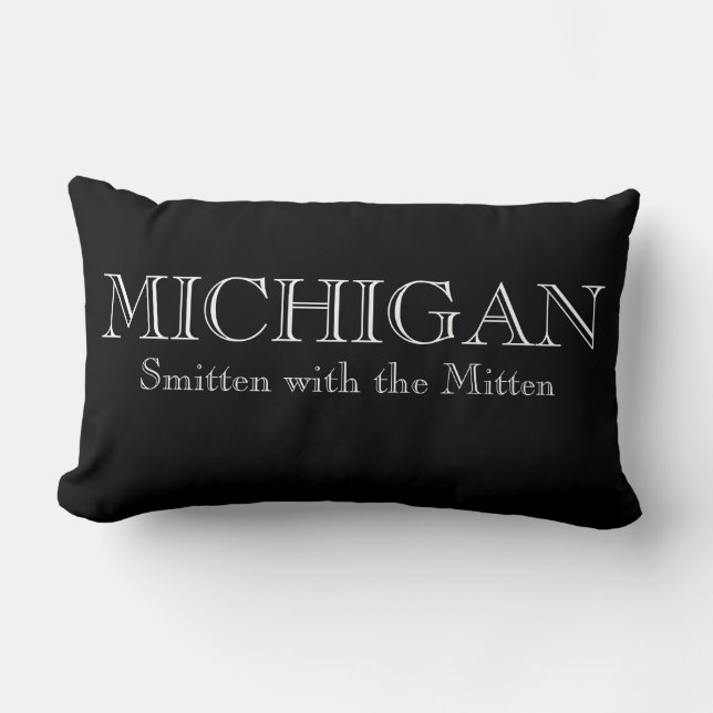 Coussin Rectangle Lac Michigan Grands Lacs (Recto)
