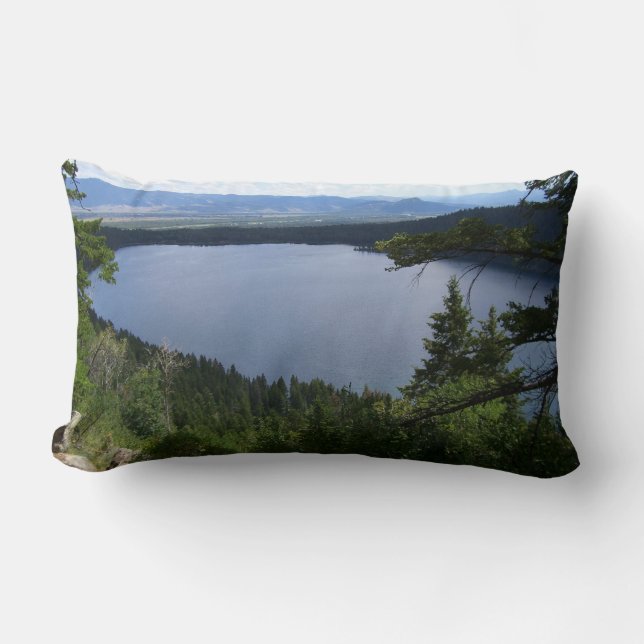 Coussin Rectangle Lac Phelps I dans le parc national de Grand Teton (Recto)