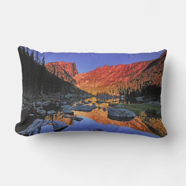 Coussin Rectangle Lac rêveur (Recto)