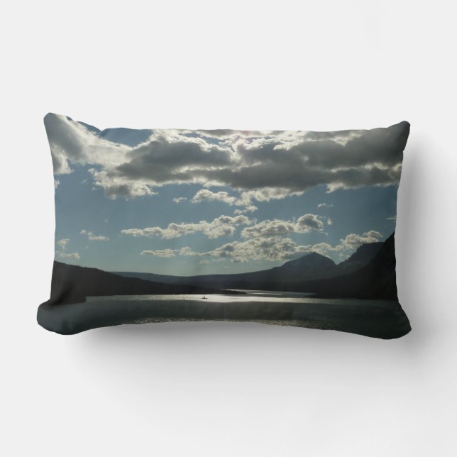 Coussin Rectangle Lac Saint Mary I dans le parc national de Glacier (Recto)