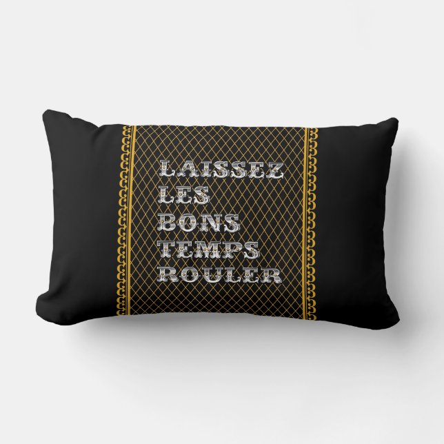 Coussin Rectangle Laissez le bon mardi gras de petit pain de (Recto)