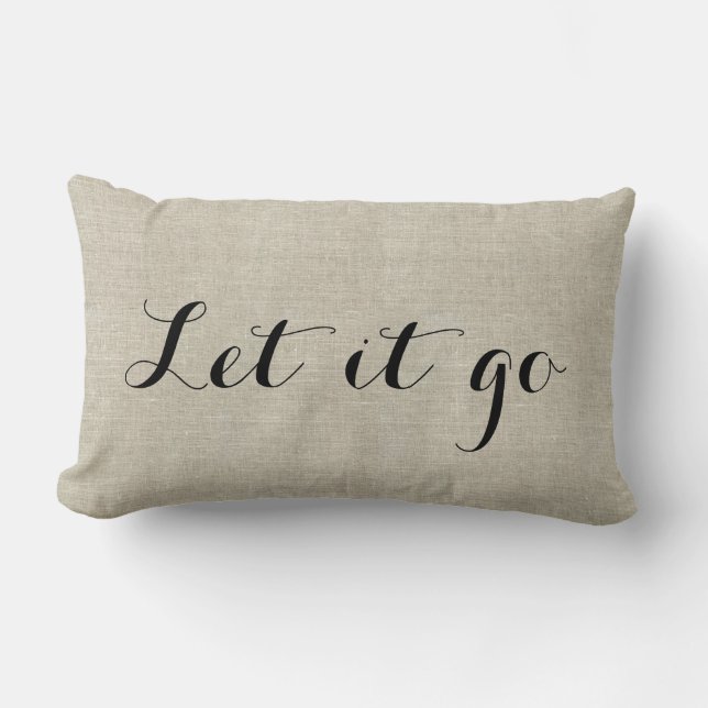 Coussin Rectangle Laissons-le passer Motivational Home Deck Lancer l (Recto)