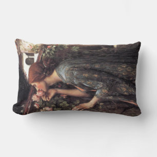 Coussin Rectangle L'âme du Rose (par John William Waterhouse)