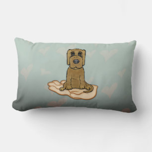 Coussin Rectangle L'amour des chiots