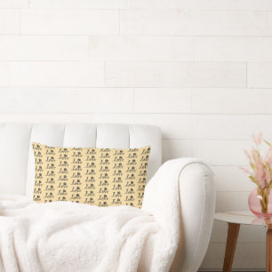 Coussin Rectangle L'amour en fleurs : une lettre créative
