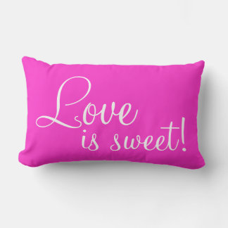 Coussin Rectangle L'amour est doux Lumbar Jeu d'Oreiller