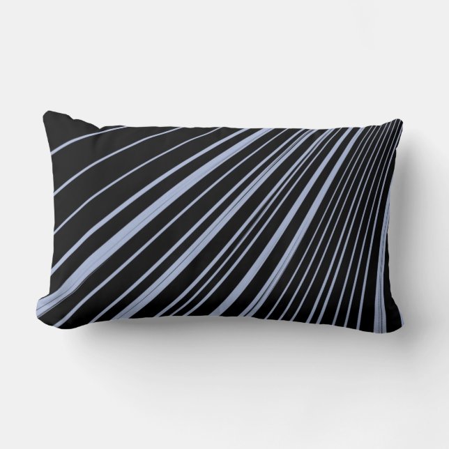 Coussin Rectangle Lancer l'oreiller Bleu foncé Noir (Recto)