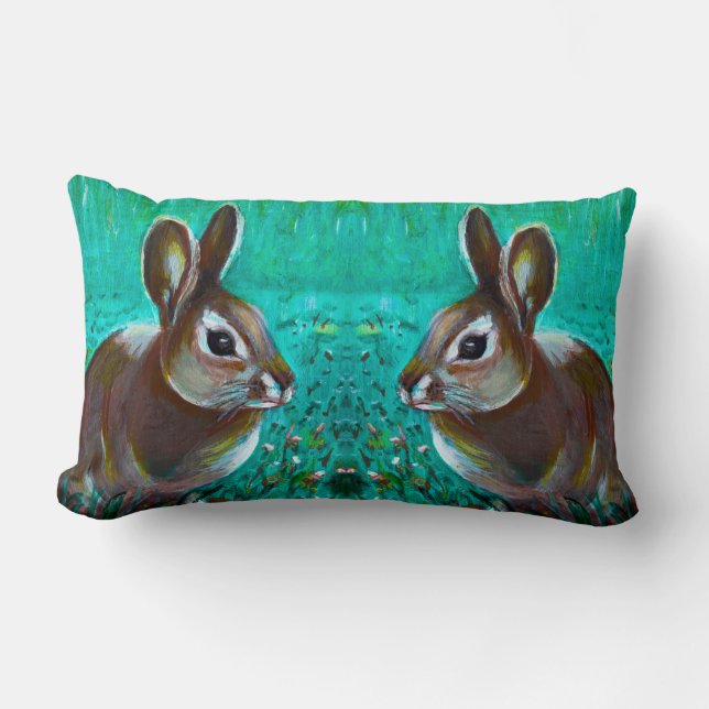 Coussin Rectangle Lapin (Recto)