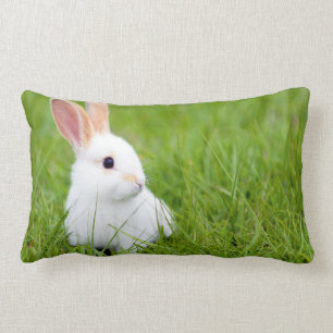 Coussin Rectangle Lapin blanc