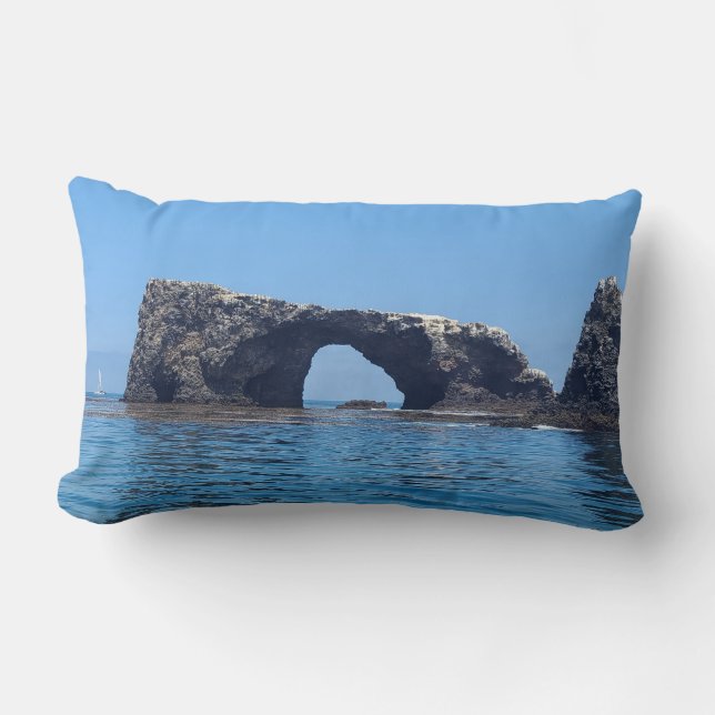 Coussin Rectangle L'arc de l'île d'Anacapa ! (Recto)