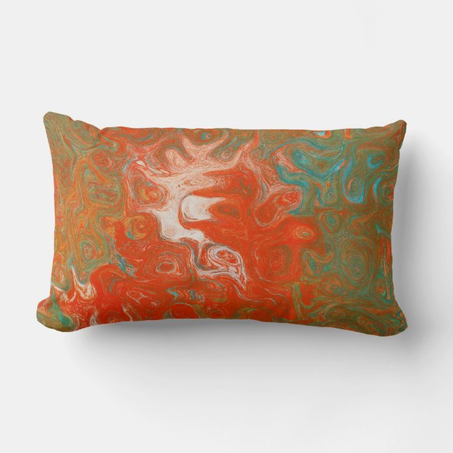 Coussin Rectangle L'Art Abstrait Tournerait Comme La Chance L'Aurait (Recto)