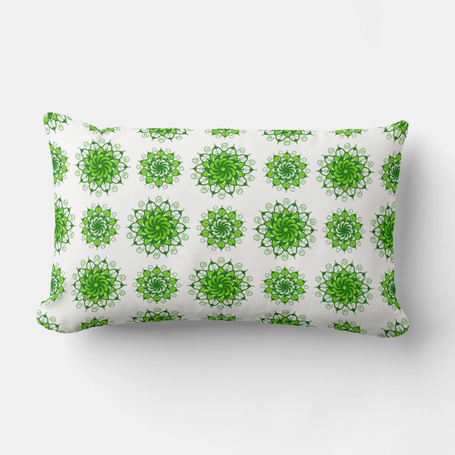 Coussin Rectangle l'art du mandala motif (Recto)